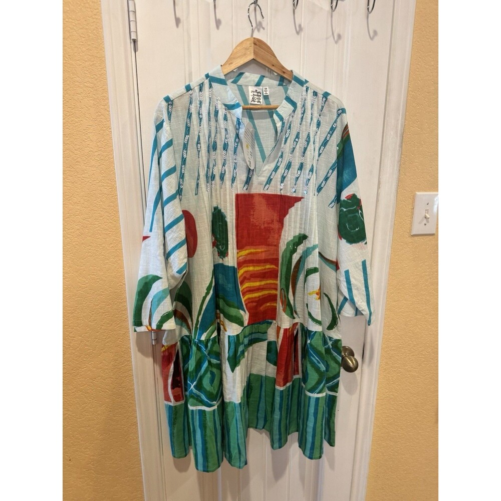 Parsley & Sage Dress 3X Colorful Summer Fun Dress Size 3X